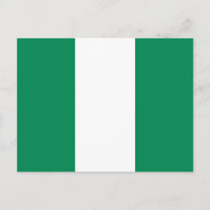 Flag Patriotic Nigeria Postkarte