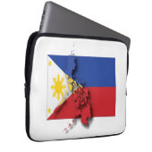 Flag Patriotic PHILIPPINES Laptopschutzhülle (Vorne Rechts)