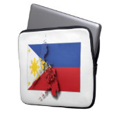 Flag Patriotic PHILIPPINES Laptopschutzhülle (Vorderseite Links)