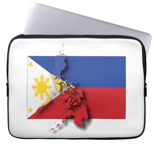 Flag Patriotic PHILIPPINES Laptopschutzhülle (Vorderseite)