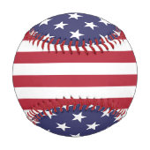 Flag Patriotic Red White Blue US Flagge Baseball (Vorderseite)