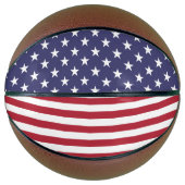 Flag Patriotic Red White Blue US Flagge Basketball (Vorderseite)