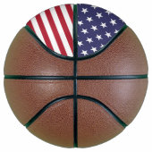 Flag Patriotic Red White Blue US Flagge Basketball (Rechts)