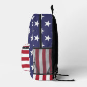 Flag Patriotic Red White Blue US Flagge Bedruckter Rucksack (Rechts)