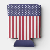 Flag Patriotic Red White Blue US Flagge Dosenkühler (Rückseite)