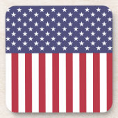 Flag Patriotic Red White Blue US Flagge Getränkeuntersetzer (Vorderseite)