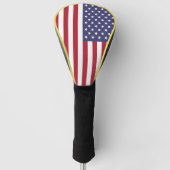 Flag Patriotic Red White Blue US Flagge Golf Headcover (Vorderseite)