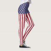 Flag Patriotic Red White Blue US Flagge Leggings (Rechts)