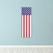 Flag Patriotic Red White Blue US Flagge Leinwanddruck (Insitu (Holzboden))