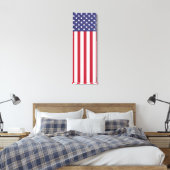 Flag Patriotic Red White Blue US Flagge Leinwanddruck (Insitu (Schlafzimmer))