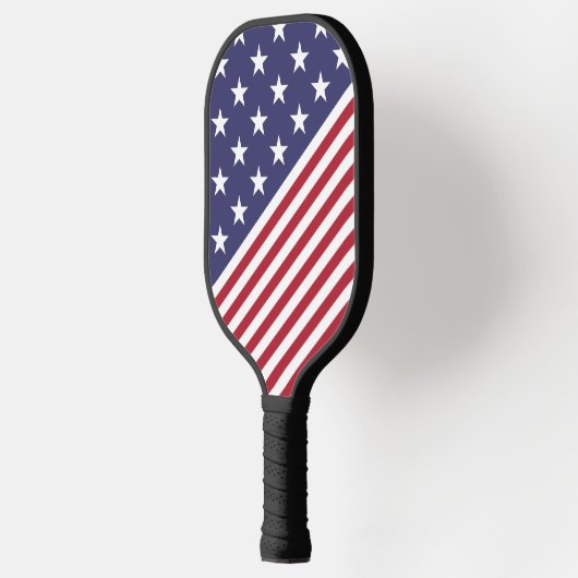 Flag Patriotic Red White Blue US Flagge Pickleball Schläger (Links)