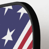 Flag Patriotic Red White Blue US Flagge Pickleball Schläger (Linke Seite)