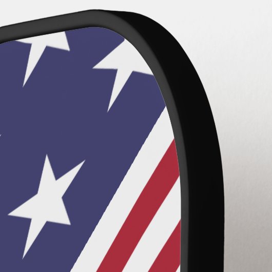 Flag Patriotic Red White Blue US Flagge Pickleball Schläger (Linke Seite)