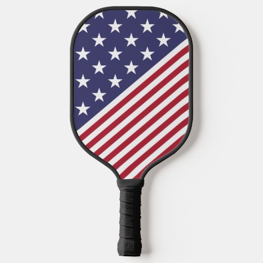 Flag Patriotic Red White Blue US Flagge Pickleball Schläger (Rückseite)