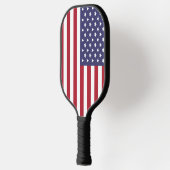Flag Patriotic Red White Blue US Flagge Pickleball Schläger (Links)