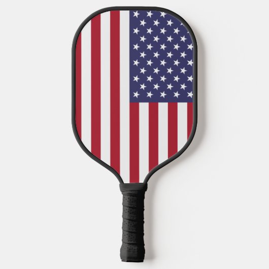 Flag Patriotic Red White Blue US Flagge Pickleball Schläger (Rückseite)