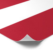 Flag Patriotic Red White Blue US Flagge Poster (Ecke)