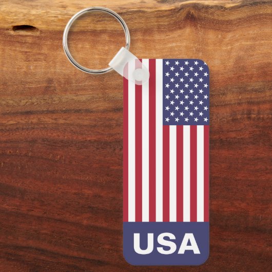 Flag Patriotic Red White Blue US Flagge Schlüsselanhänger (Vorderseite)