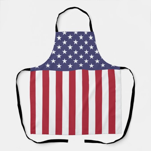 Flag Patriotic Red White Blue US Flagge Schürze (Vorderseite)
