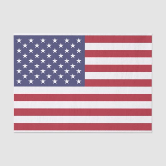 Flag Patriotic Red White Blue US Flagge Seidenpapier (Vorderseite)