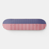 Flag Patriotic Red White Blue US Flagge Skateboard (Horizontal)