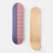 Flag Patriotic Red White Blue US Flagge Skateboard (Vorderseite)