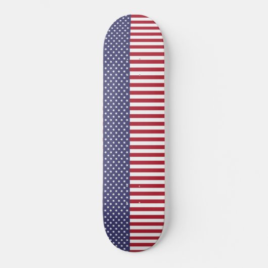 Flag Patriotic Red White Blue US Flagge Skateboard (Vorderseite)
