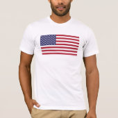Flag Patriotic Red White Blue US Flagge T-Shirt (Vorderseite)