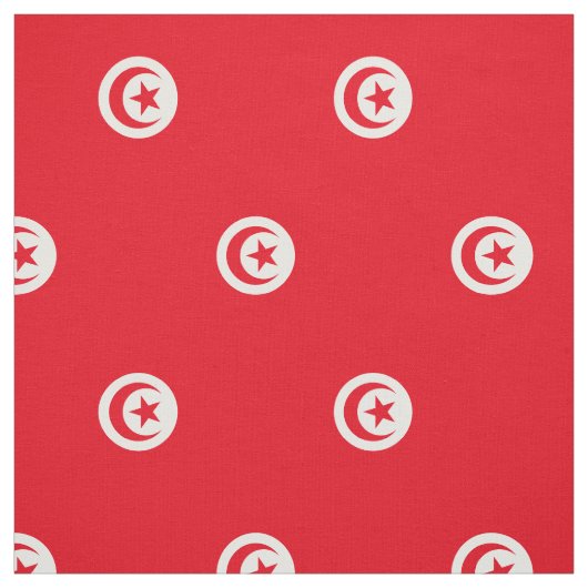 Flag Patriotic Tunesien Stoff (Muster)