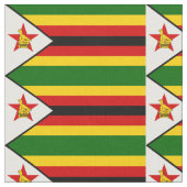 Flag Patriotic Zimbabwe Stoff (Nahaufnahme)