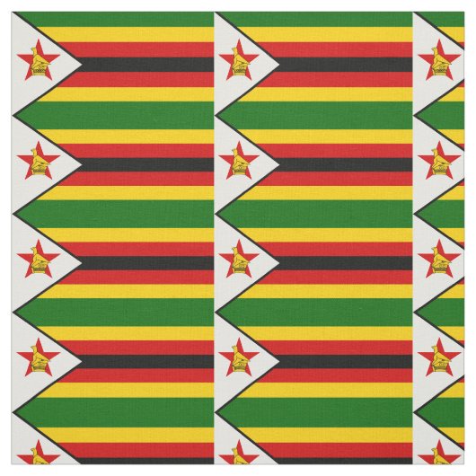 Flag Patriotic Zimbabwe Stoff (Muster)