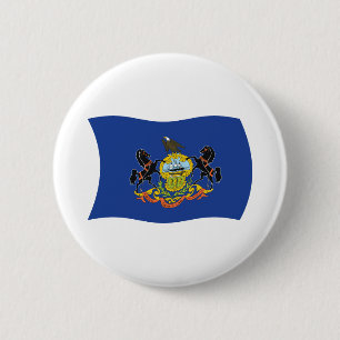 Flag Pennsylvania Button