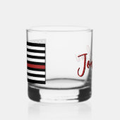 Flag "personalisierter Feuerwehrmann mit dünner ro Whiskyglas (Links)