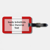 Flag Peru Easy ID Personal Gepäckanhänger (Rückseite horizontal)