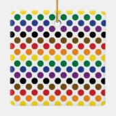 Flag Philadelphia Rainbow Pride Keramikornament (Rückseite)