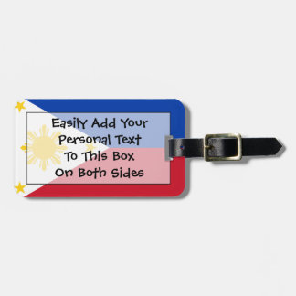 Flag Philippinen Easy ID Personal Gepäckanhänger