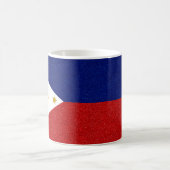Flag Philippinen-Glitzer Kaffeetasse (Mittel)