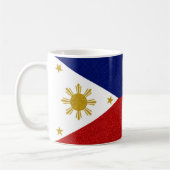 Flag Philippinen-Glitzer Kaffeetasse (Links)