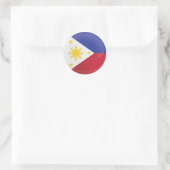 Flag Philippinen Runder Aufkleber (Tasche)