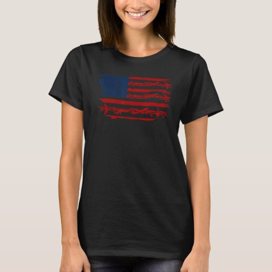 Flag-Pilot von Aviator US Flag für Frauen T-Shirt (Vorderseite)