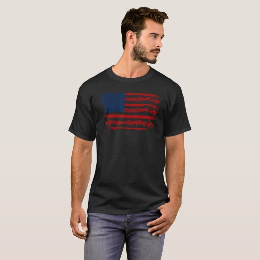 Flag-Pilot von Aviator US Flag für Frauen T-Shirt (Vorne ganz)