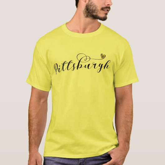 Flag Pittsburgh Heart T-Shirt (Vorderseite)