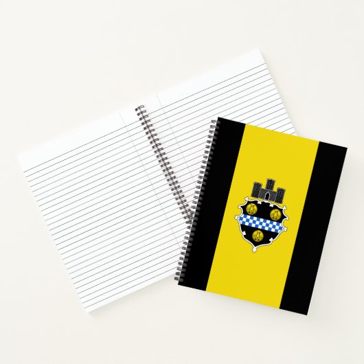 Flag Pittsburgh, Pennsylvania Notebook Notizblock (Innenseite)