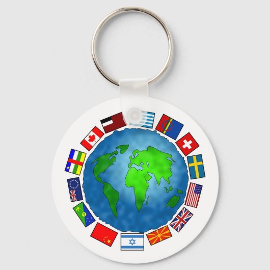 Flag Planet Schlüsselanhänger (Vorderseite)