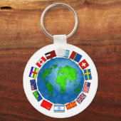 Flag Planet Schlüsselanhänger (Vorderseite)