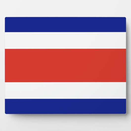 Flag Plaque Costa Rica Fotoplatte (Vorderseite)
