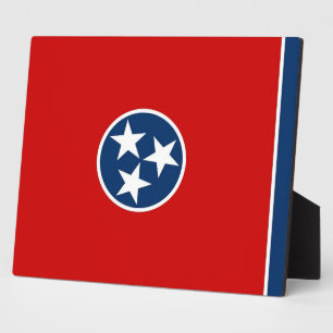 Flag Plaque de Tennessee Fotoplatte