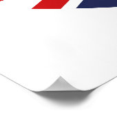 Flag Platinum Jubilee 2022/England Poster (Ecke)