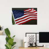 Flag-Poster der Vereinten Staaten Poster (Heimbüro)