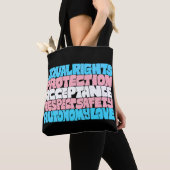 Flag PRIDE Trans rights LGBT quote Geschenkidee Tasche (Von Nahem)